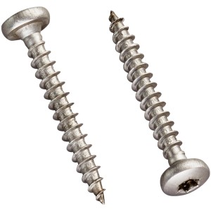 Edelstahlschrauben für Holz, 4,5x35mm, 20 Stück, zur Befestigung von Kunststoffbedachung.