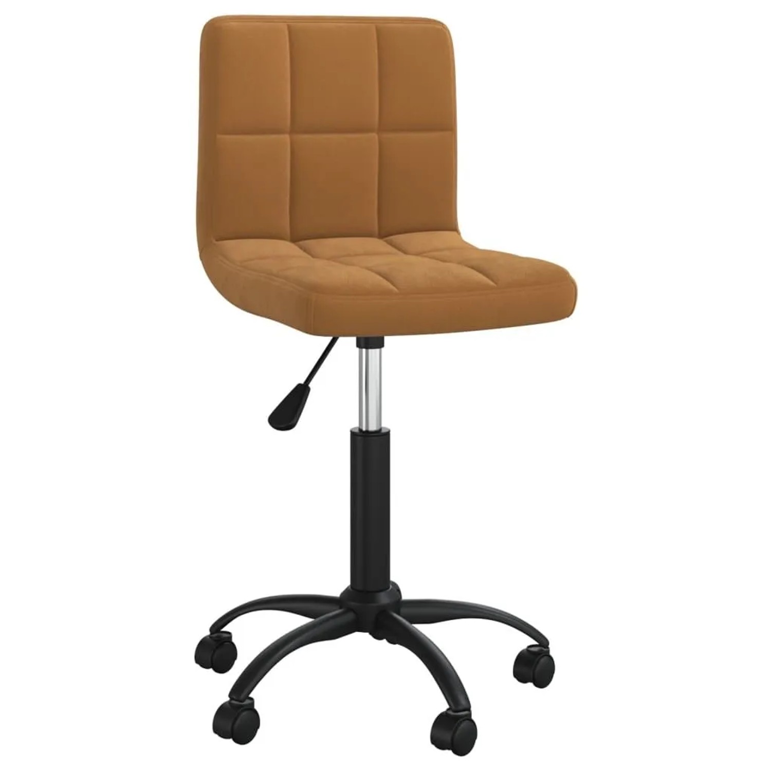 vidaXL Bürostuhl Drehbar Braun Samt 334354
