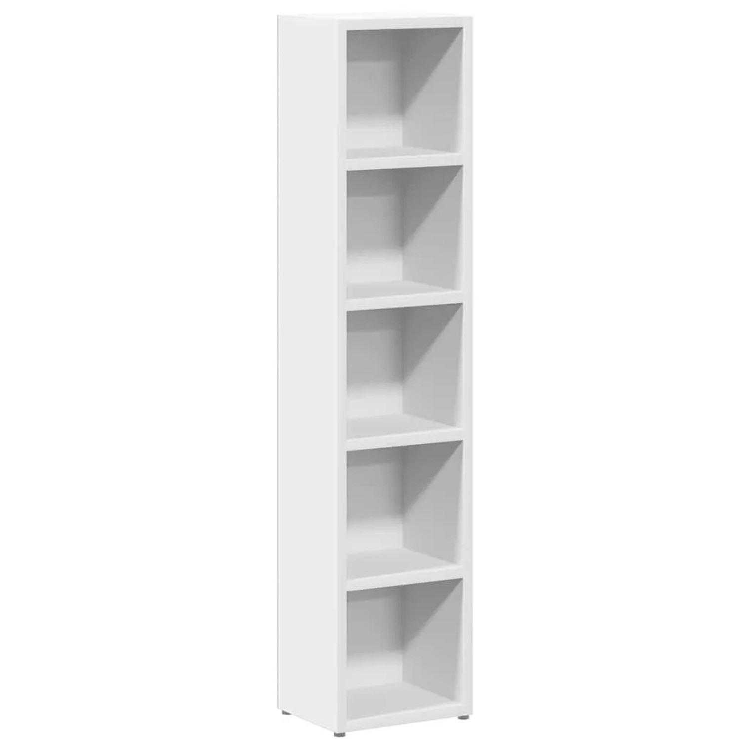 vidaXL CD-Regale 2 Stk Weiß 21x16x93,5 cm Holzwerkstoff 802696_5