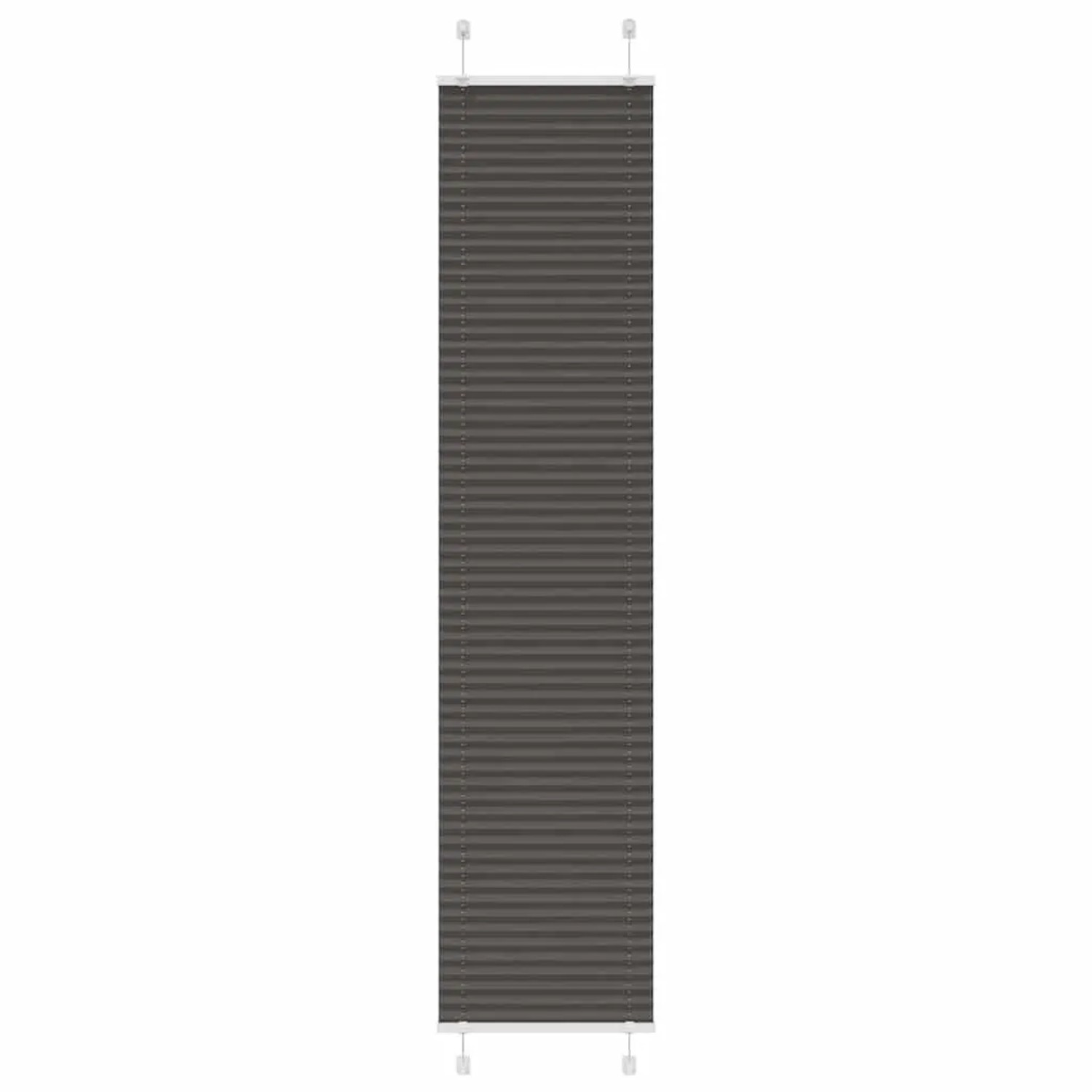 vidaXL Plissee Schwarz 40x200 cm Stoffbreite 39,4 cm Polyester 4015148 günstig online kaufen