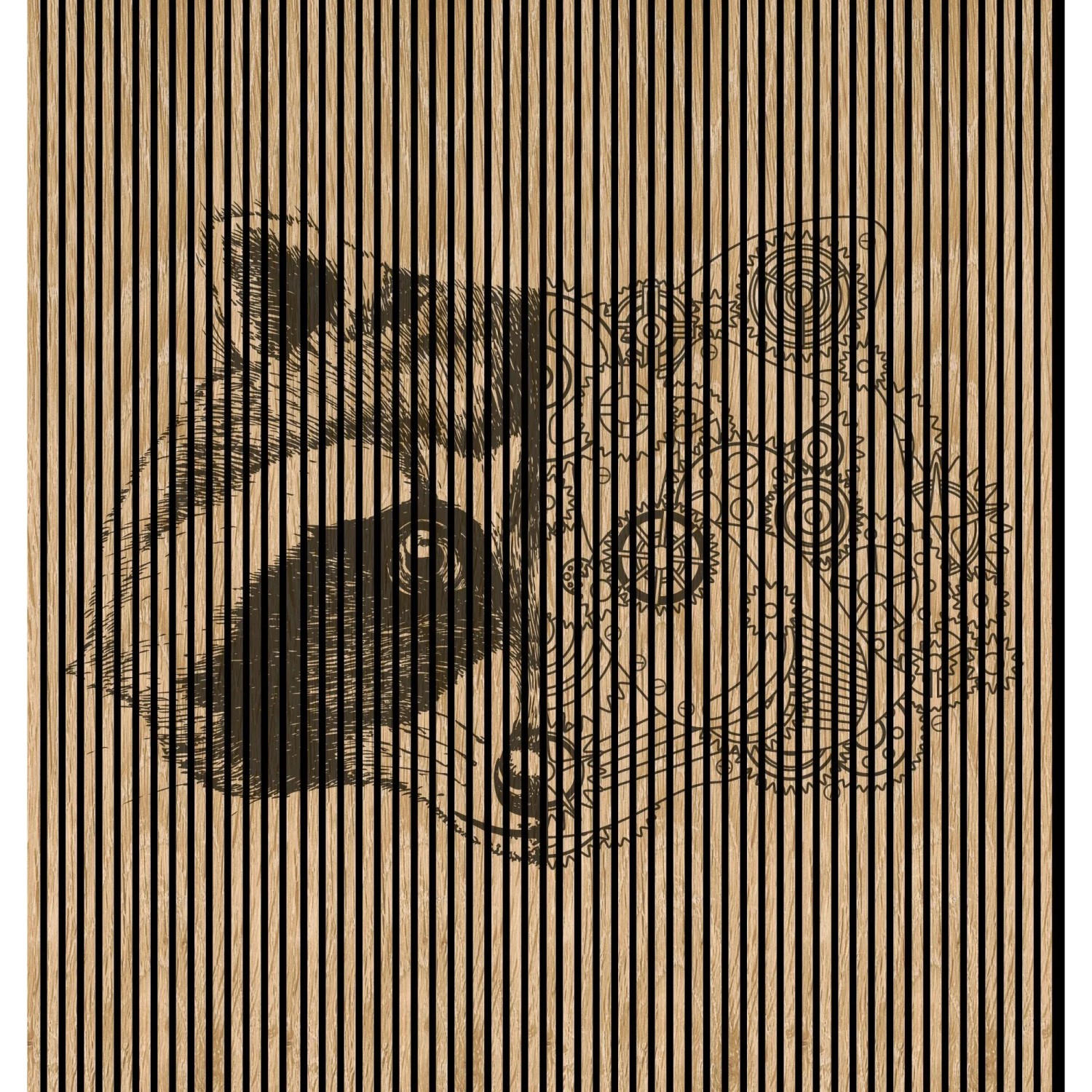 FN Acustico Akustikplatte Racoon 1 PET u. MDF Foliert 2.253 x 19 x 2.400 mm