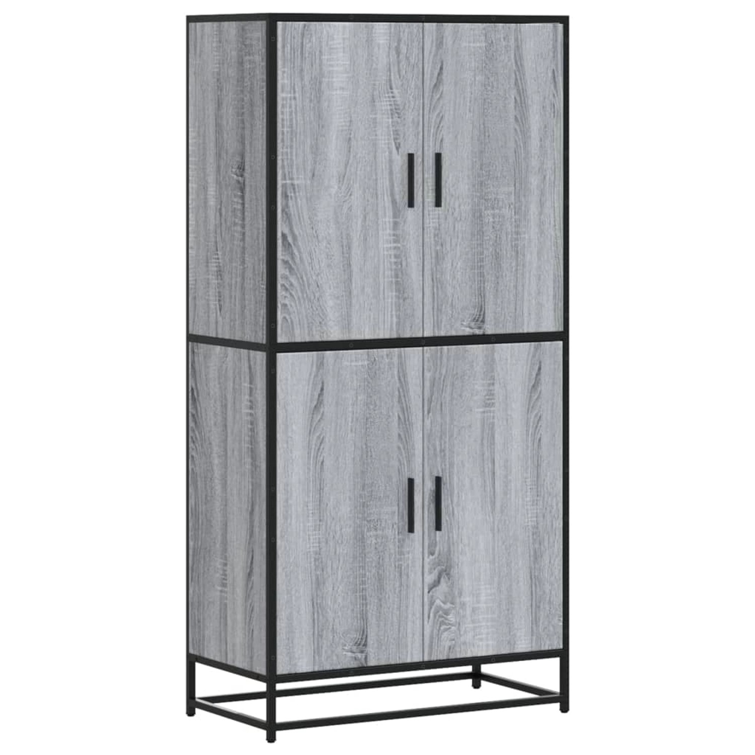vidaXL Highboard Grau Sonoma 68x35x139 cm Holzwerkstoff 3300833 günstig online kaufen