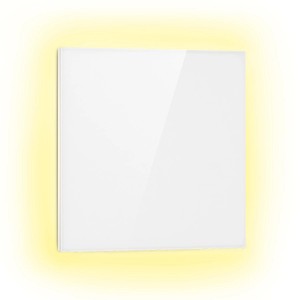 Klarstein Mojave 500 Smart 2-in-1 Heizgerät Infrarot Konvektor 60x60 cm 500 W RGB-Licht Weiß