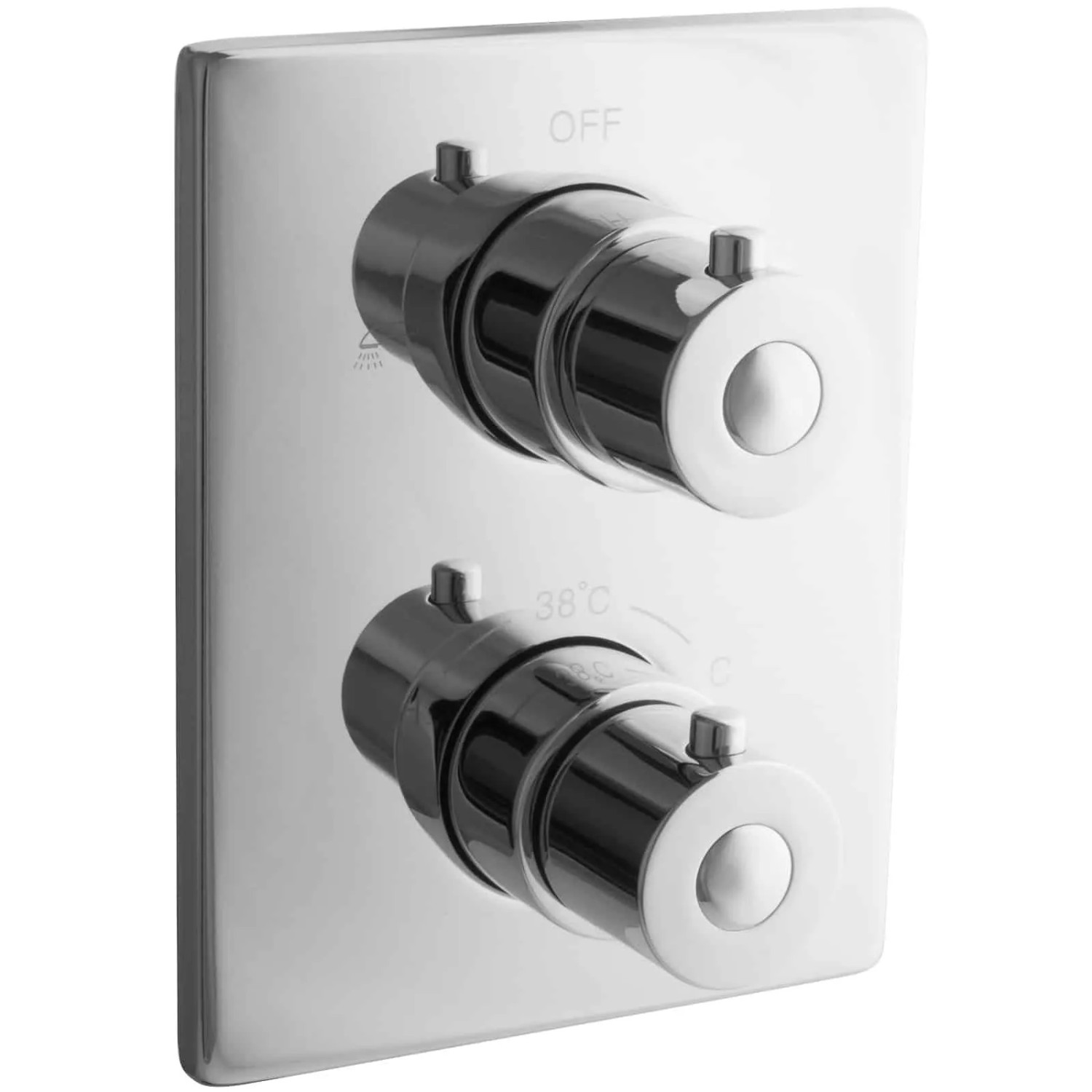 PaulGurkes Thermostat Brausebatterie Unterputz Armatur Eckig Duscharmatur