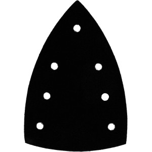 Bosch Schleiftellerschoner Pad, 100x150mm, 2 Stück, für Multischleifer. Schwarz, mit Löchern.