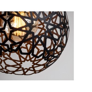 Vente-unique Hängeleuchte Und Kronleuchter Celindra Schwarz 25 cm