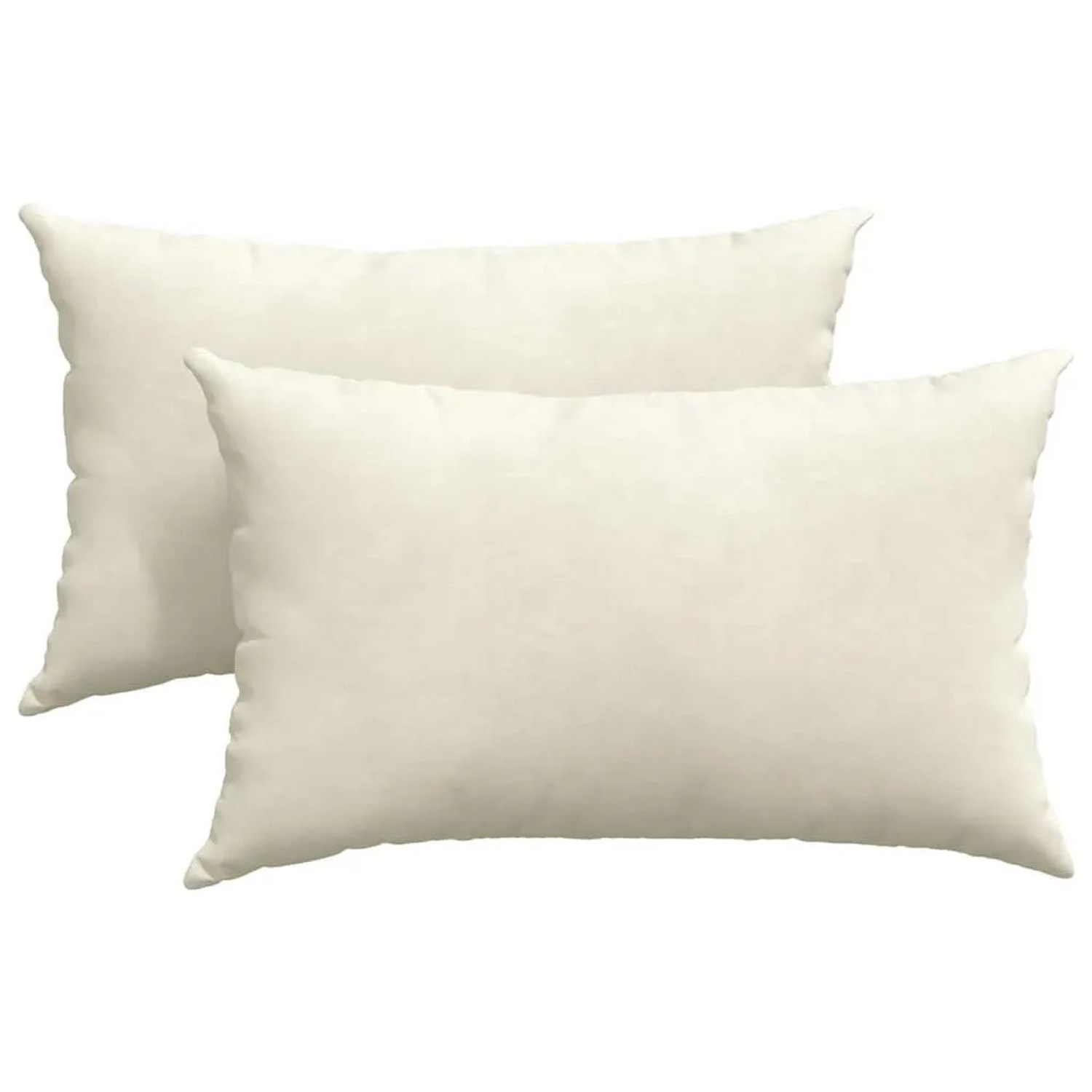 vidaXL Sofakissen 2 Stück Creme 50 x 30 cm Cordstoff 42013636