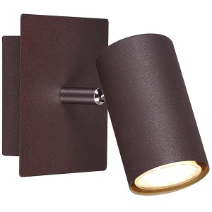 Rostfarbiger Trio Strahler Marley 1er, Deckenspot für Wohn- und Schlafbereich.