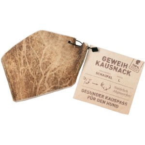 Wildes Land Hirschgeweih Schaufel L, naturbelassener Kausnack für Hunde ab 10kg.