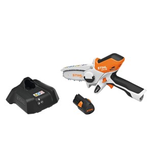 Stihl Akku-Gehölzschneider GTA 26 Set mit Akku, Ladegerät und Zubehör.