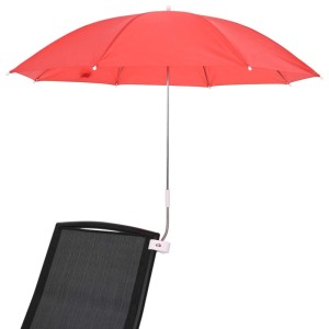 vidaXL Sonnenschirm mit Klemme Ø 105 x 86 cm 170T Polyester 2 Stk. 42041278