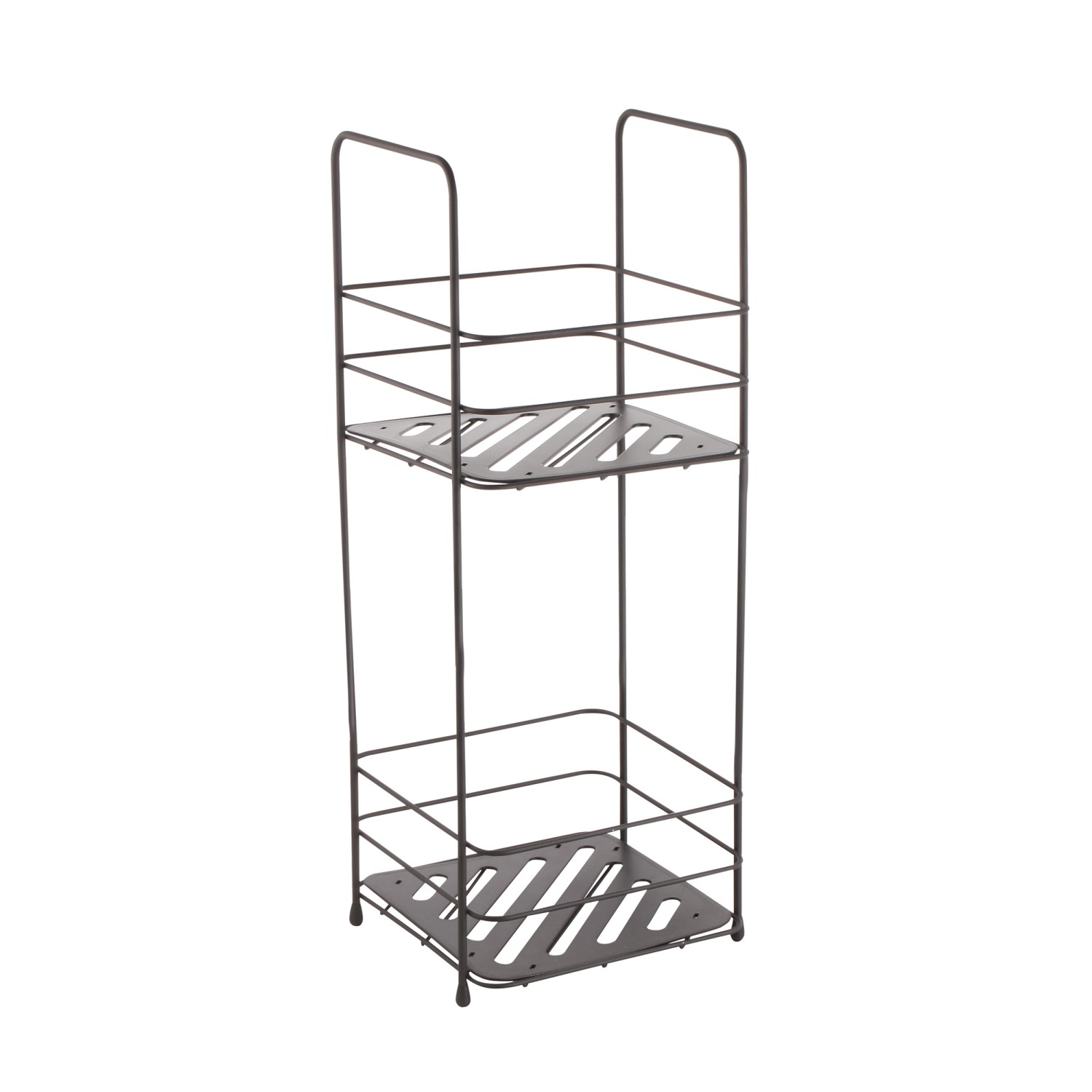 MSV Standregal Kery Stahl 16,5 cm x 15,5 cm x 40 cm Mattschwarz günstig online kaufen