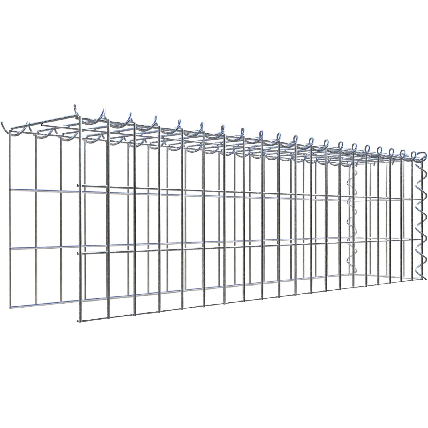 Gabiona Gabione-Anbaukorb Typ 4 30 x 100 x 20 cm Maschenw 5 x 10 cm