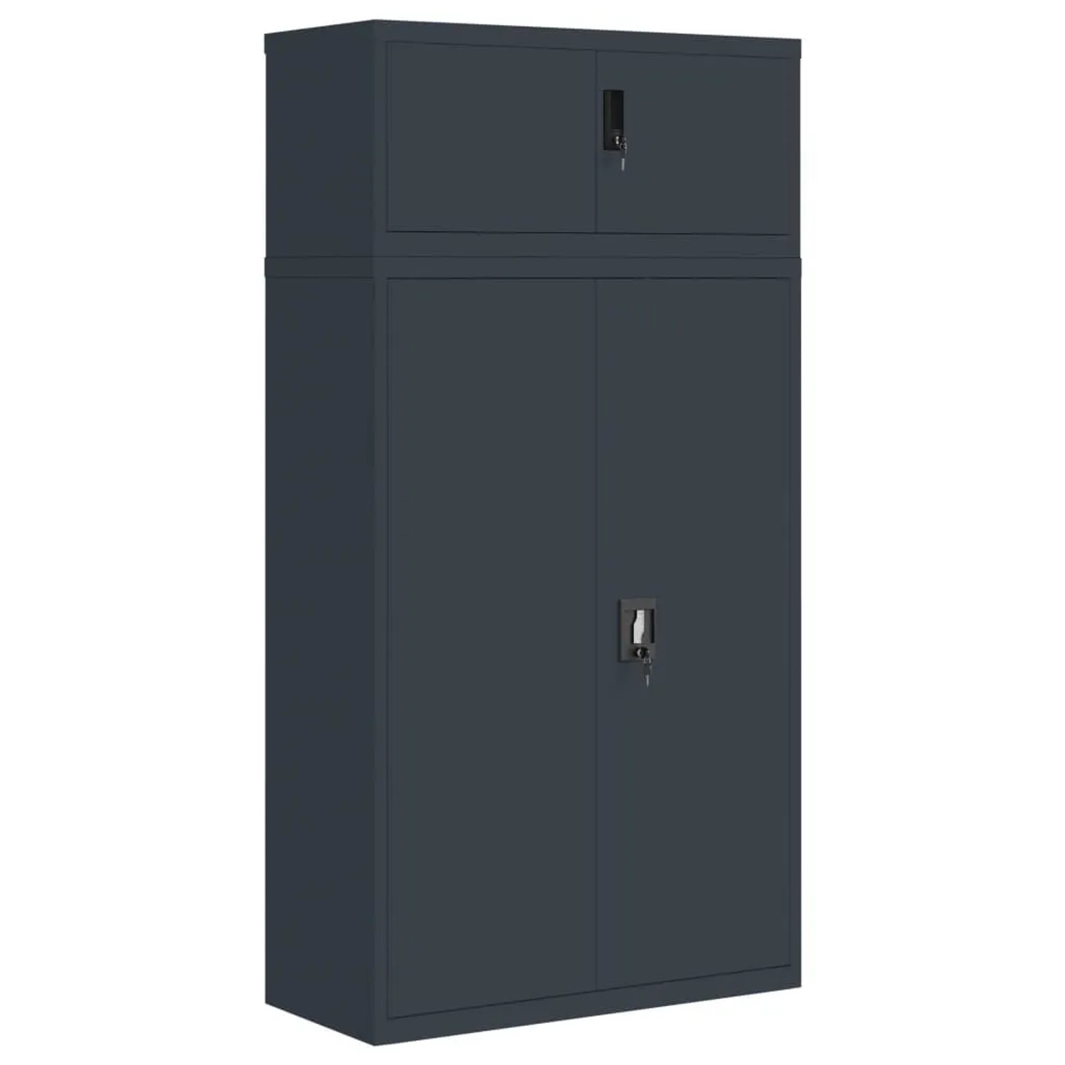 vidaXL Aktenschrank Anthrazit 90x40x180 cm Stahl