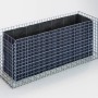 Gabiona Hochbeet, eckig, 60x170x60 cm, Maschenweite 5x5 cm. Ideal für Garten & Terrasse.