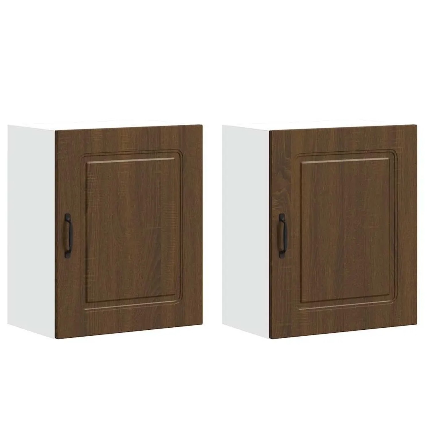 vidaXL Küchen-Hängeschränke 2 Stk Kalmar Braun Eichen-Optik Holzwerkstoff 853572