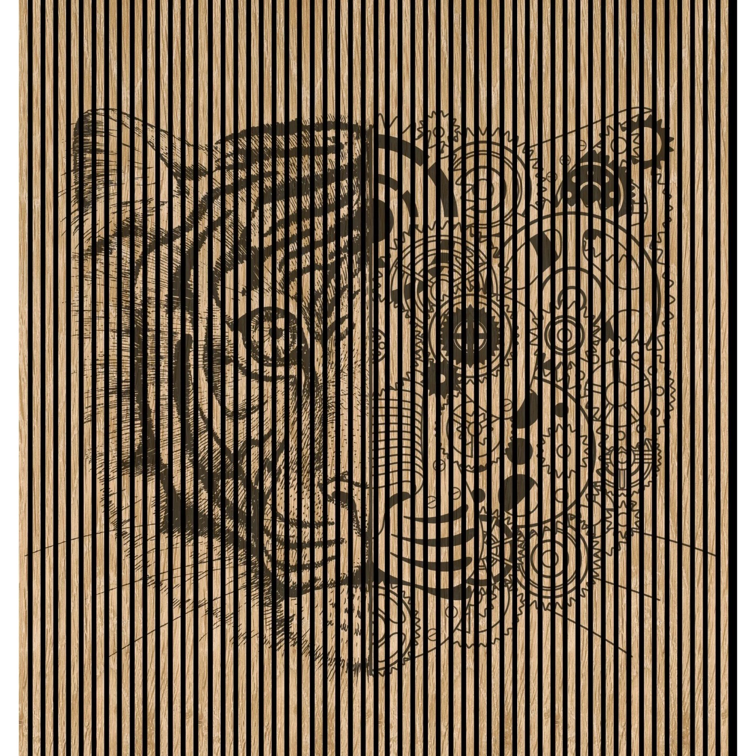 FN Acustico Akustikplatte Tiger 2 PET u. MDF Foliert 2.253 x 19 x 2.400 mm
