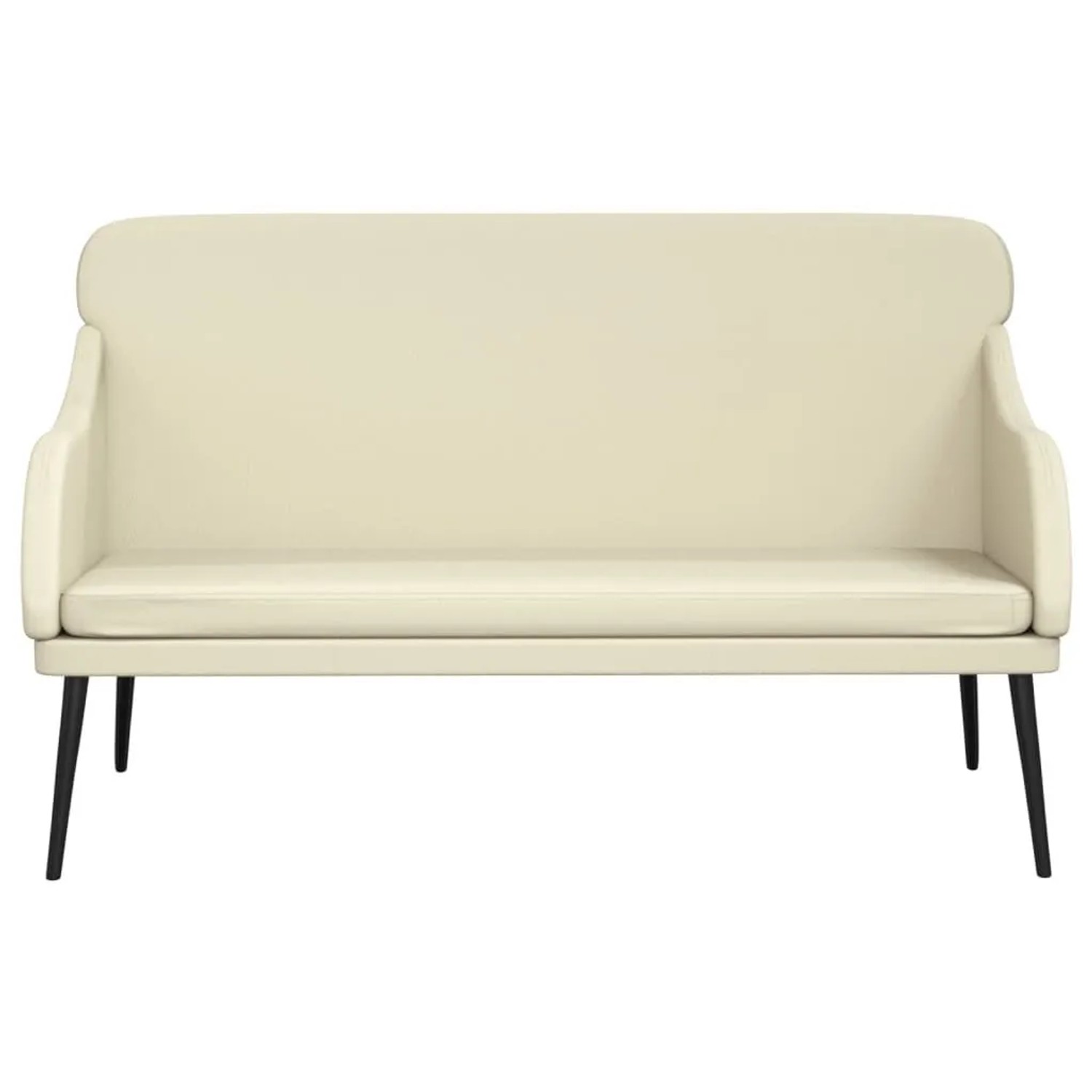 vidaXL Sitzbank Creme 110x76x80 cm Kunstleder 351431_3