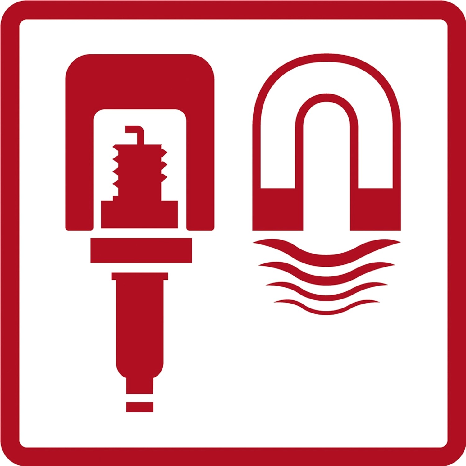 Symbol für Zündkerzen- und Magnetwerkzeug aus dem Gedore Steckschlüssel-Satz, Schlüssel & Abzieher.