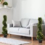 Künstlicher Zedernbaum (90cm) im Topf, spiralförmig, für Innen- und Außenbereich.