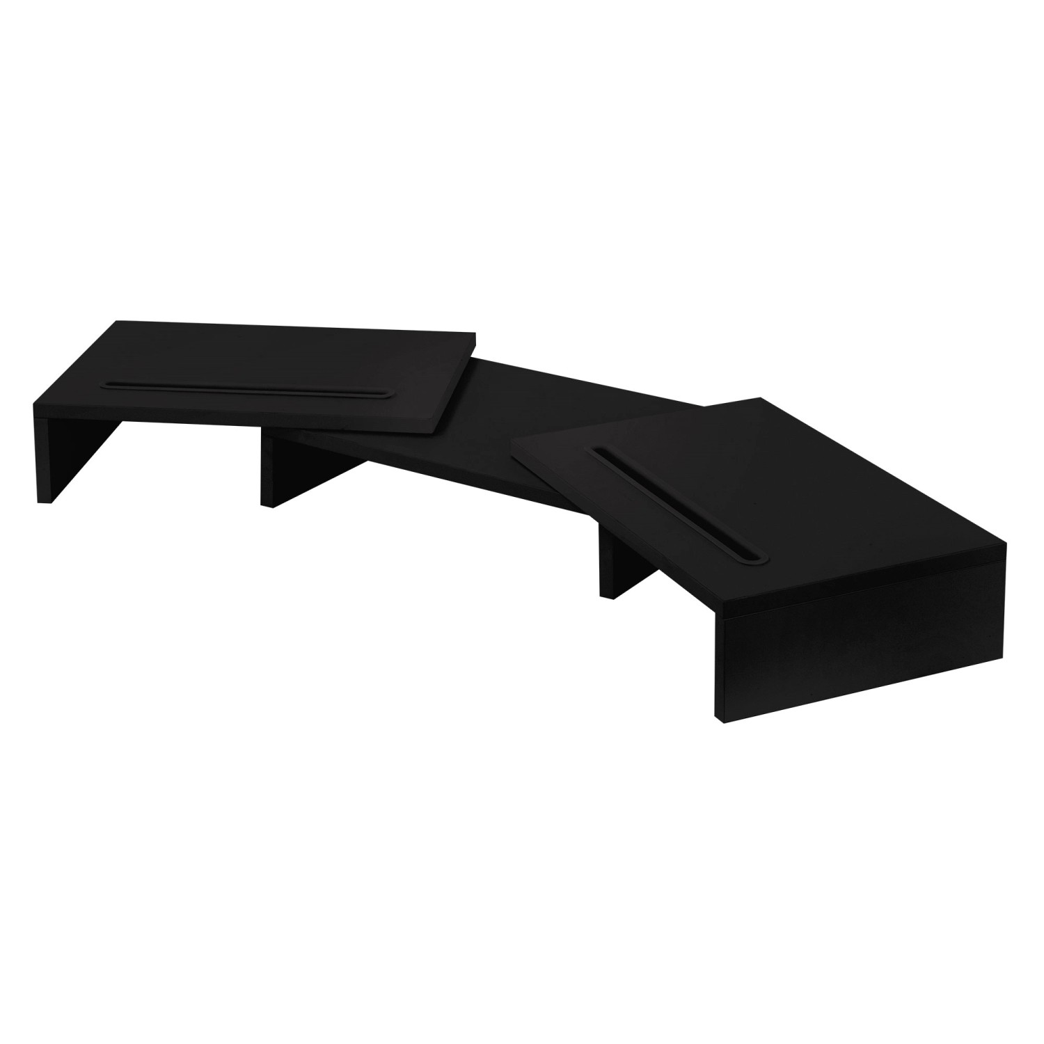 ML-Design Dual Monitor Stand Riser Schwarz Holz Monitorständer für 2 Monito günstig online kaufen