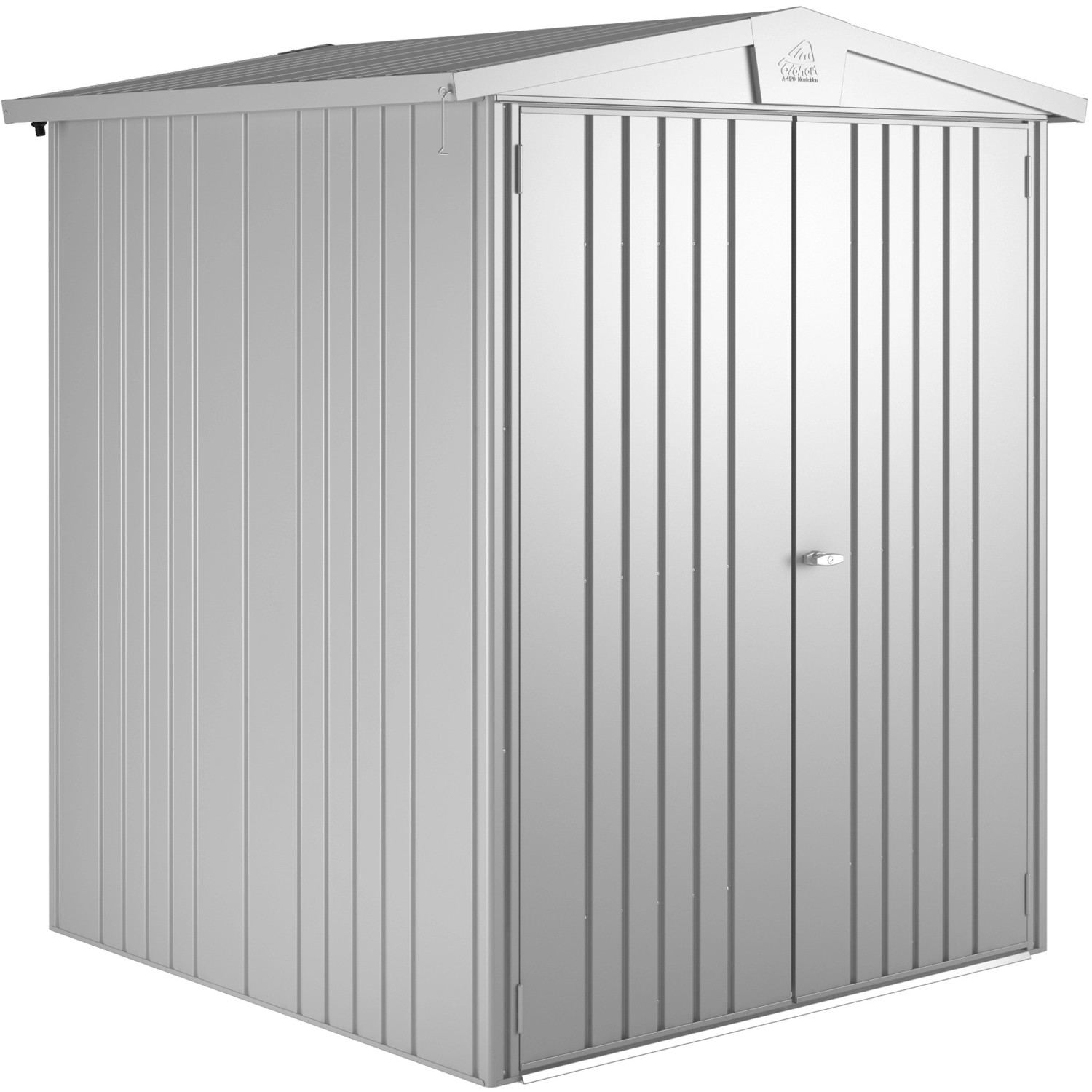 Biohort Metall-Gerätehaus Europa Silber-Metallic 2,4 m² günstig online kaufen