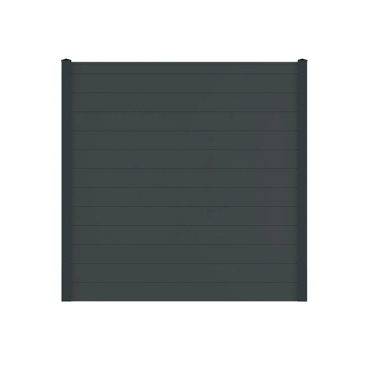 Vidual Sichtschutzzaun Snap 140 zum Aufdübeln 1,8 m x 33,68 m Anthrazit