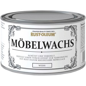 Dose Rust-Oleum Kreidefarbe Möbelwachs Weiß 400ml zum Schutz und zur Veredelung von Möbeln.