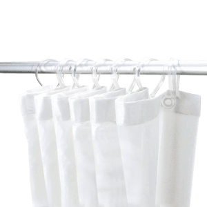 Delabie Duschvorhang 90 x 200 cm PVC weiß