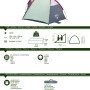 Pavillo Strandmuschel Ramble X2, 200x100x100 cm, ideal für Camping & Strand, leicht und schnell aufgebaut.