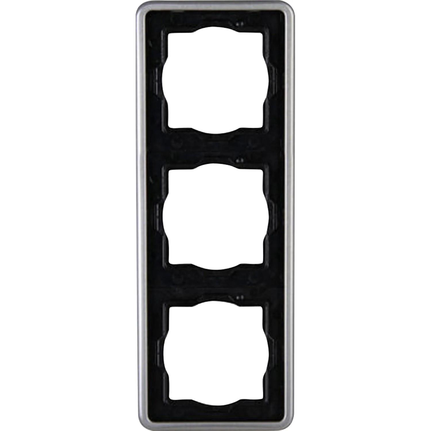 Kopp Abdeckrahmen 3-fach Vision Stahl