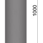 Firefix Rauchrohr, 1000 mm x 80 mm, für Pelletöfen, schwarz lackiert.