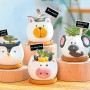 10 Holz-Pflanzstecker mit Kreidetafel zum Beschriften für Kräuter, Gemüse und Blumen.