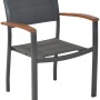 Merxx Gartenmöbel Sessel Paxos, Teil des 7-teiligen Gartenmöbel-Sets mit Akazienholz Armlehnen.