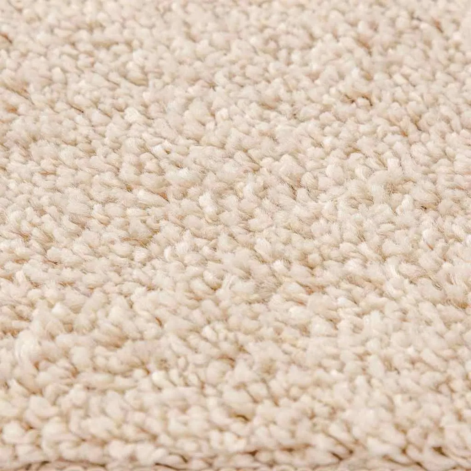 vidaXL Anti-Rutsch Shaggy Teppich Creme 160 x 160 cm PP 4019784_6