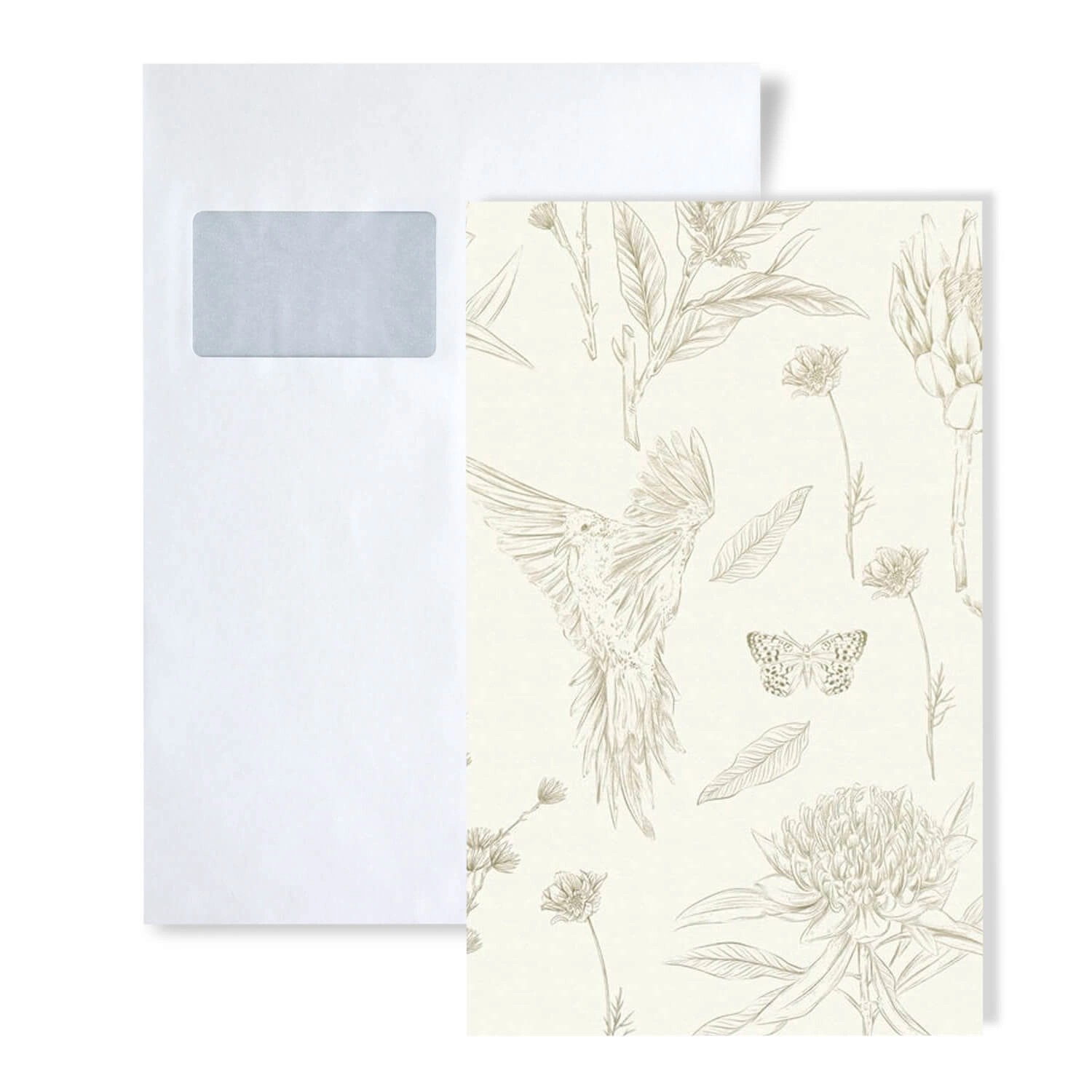 PROFHOME 1 MUSTERSTÜCK S-394293-GU DIN A4 MUSTER der Blumen Tapete günstig online kaufen