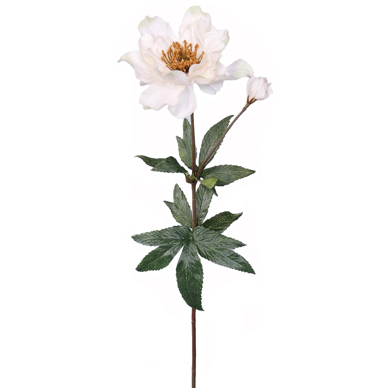 Flower Power Kunstblume Christrose 60 cm Cream