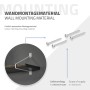 ML-Design Regalhalterung, 4er Set, weiß, Stahl, Haarnadel-Design, mit Schrauben für die Wandmontage.