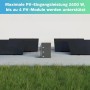 TSUN Balkonkraftwerk Speicher 10 kWh mit 4 Erweiterungsakkus und 4 Solarmodulen.