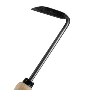 D&O Schuffel mit Holzgriff, Gartenhandgerät zum Jäten und Auflockern des Bodens.