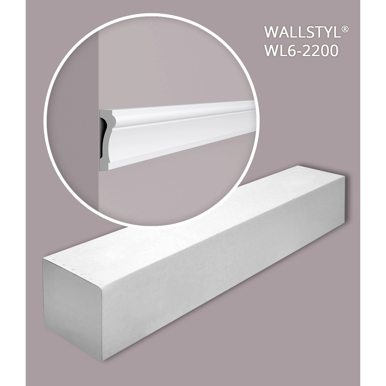 NOEL & MARQUET NMC WL6-2200-Box Türumrandungen, 20er Set, 44 m, weiß.