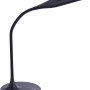 Schwarze LED-Tischleuchte Rafael mit Touchdimmer und verstellbarer Lichtfarbe.
