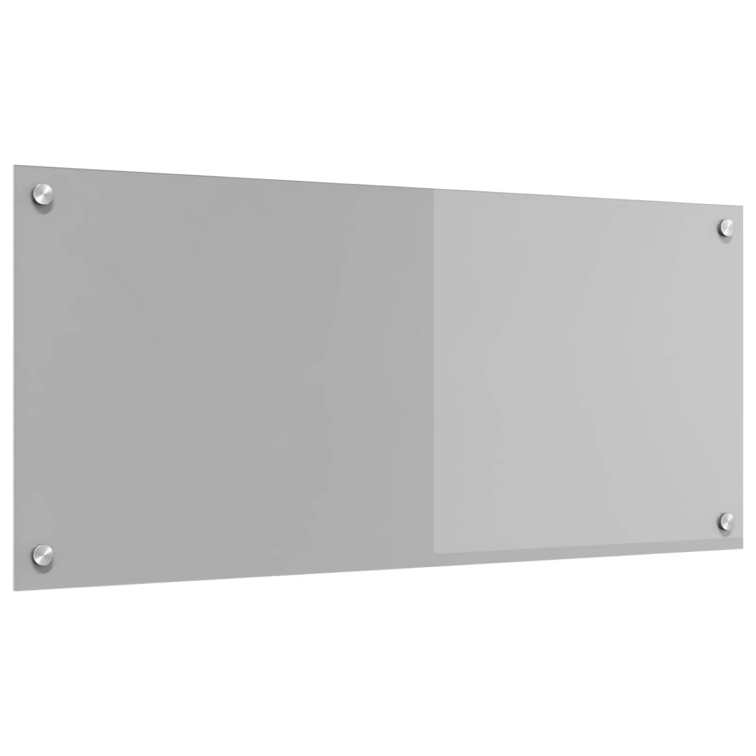 vidaXL Küchenrückwand Hellgrau 90 x 40 cm Gehärtetes Glas 42001232