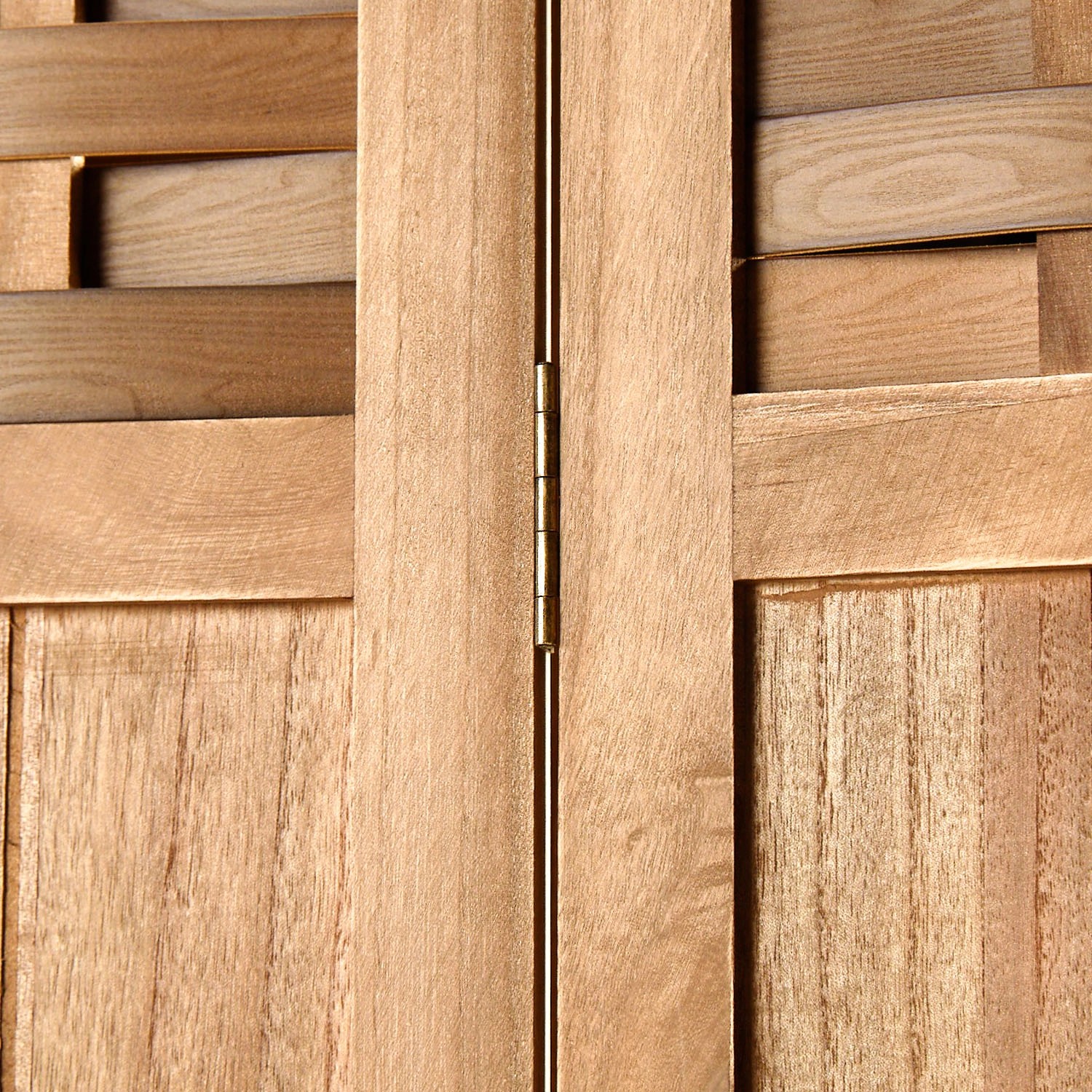 Homestyle4u 3-tlg. Paravent in Hellbraun 120x170 cm 2019_7