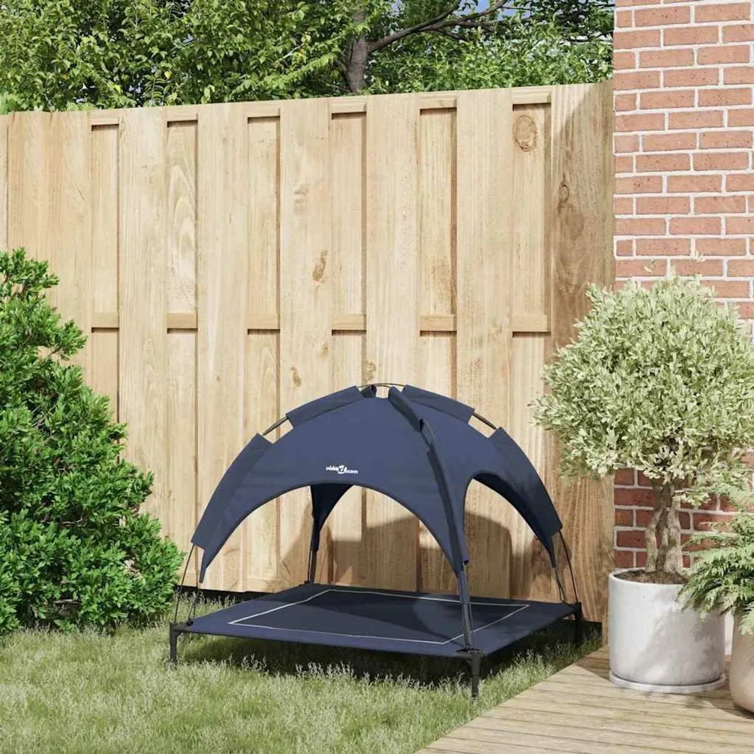 vidaXL Hundebett Marineblau 90 x 81 x 80,5 cm Stahl 42008199_3