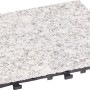 Klickfliese Naturstein Sino Grau, 30x30cm, für Terrasse & Garten.