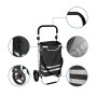 Relaxdays Einkaufstrolley Polyester Aluminium Schwarz Klappbar Mit Kühltasche 45 l 104 cm x 49 cm x 38 cm 2,7 kg_3