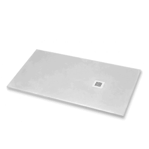 Frascio New Tecnology Duschwanne 70x90 cm, hellgraue Duschwanne mit Abfluss.