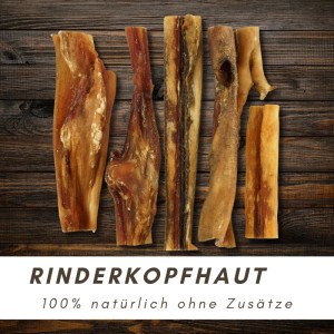 Supravit Rinderkopfhaut für Hunde als Kausnack
