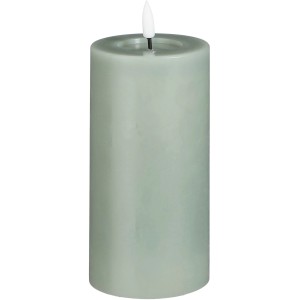 Luca Lighting LED-Kerze, grün, 15 cm, mit Timer und warmweißem Licht.